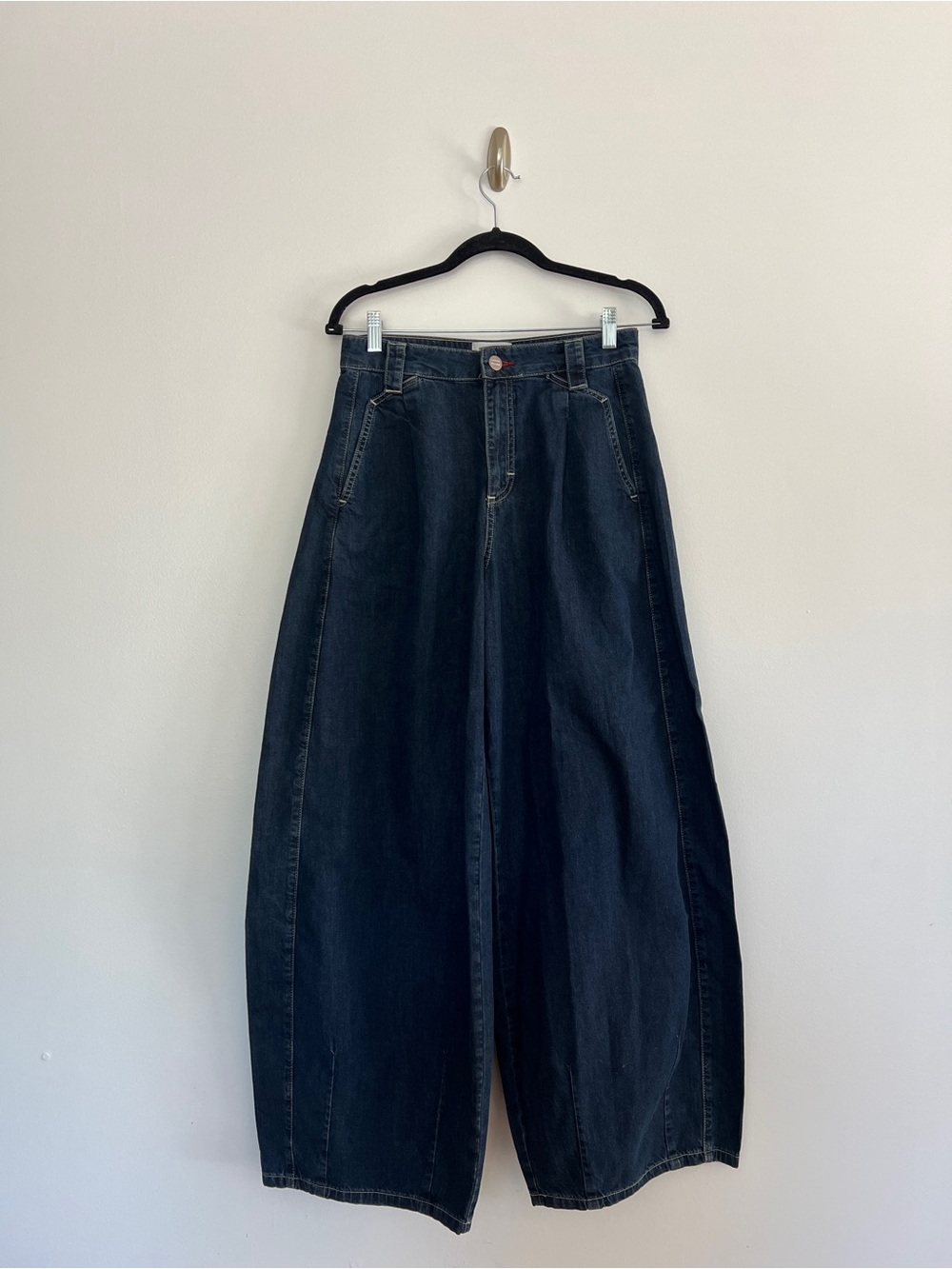 Damson Madder Erika Wide Leg Jeans Dark Wash Size 6 NWT - Picture 2 of 9